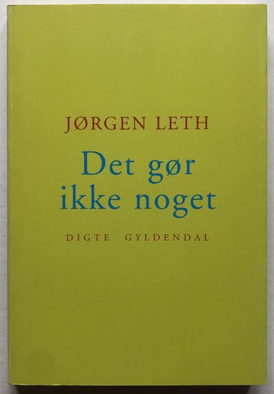 Det gør ikke noget.