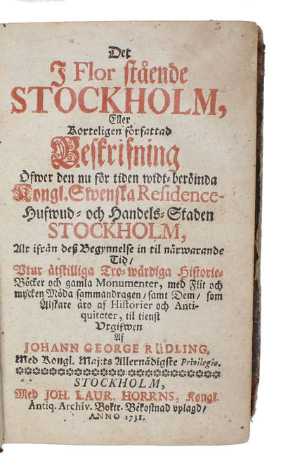 Det i Flor Stående Stockholm, Eller Korteligen…