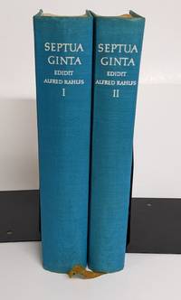 Septuaginta Alfred Rahlfs Greek German English LXX Septuagint 2 Vols 1962 by Alfred Rahlfs - 1962