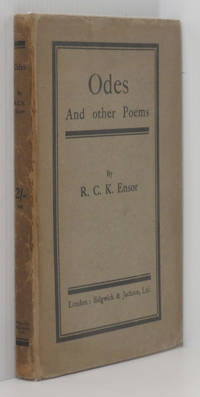 Odes and Other Poems by Ensor, R.C.K - 1917