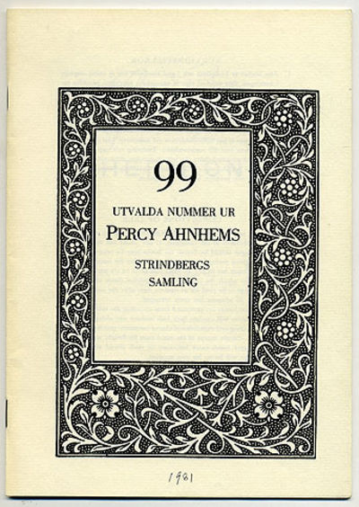 99 utvalda nummer ur Percy Ahnhem:s samling av…