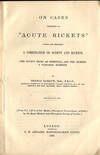 On cases described as "acute rickets". Offprint