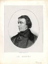 Lithograph of Ricord, india paper proof, mounted. 30.5x23cm