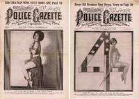 THE NATIONAL POLICE GAZETTE THE LEADING ILLUSTRATED SPORTING JOURNAL IN THE WORLD (7 ISSUES)
