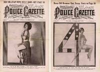 THE NATIONAL POLICE GAZETTE THE LEADING ILLUSTRATED SPORTING JOURNAL IN  THE WORLD (7 ISSUES)