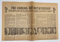 cover of The coming Red dictatorship. Asiatic Marxist Jews control entire world as last World War commences. Thousands of plotters placed in key positions by invisible government. Few were ever elected