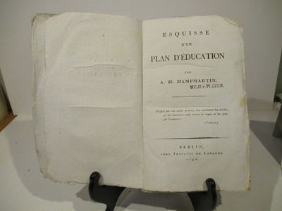 Esquisse d'un plan d'éducation.