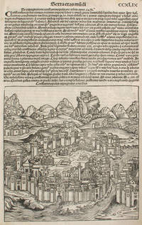 The Siege of Constantinople in the Year 1453, from the Nuremberg Chronicle.  Woodblock by Schedel, Hartmann; Wolgemuth, Michel and Pleydenwurff, Wilhelm (ills) - 1494