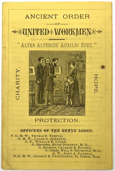 Ancient Order of United Workmen" Printed Circular