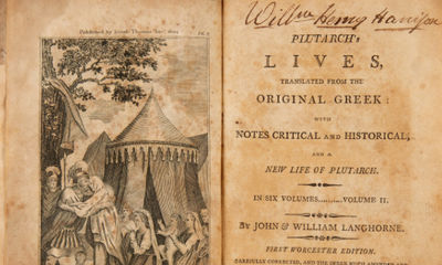 From the Battlefield Library of William Henry Harrison, Carried With Him to Inspire During the War of 1812