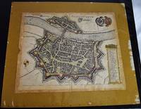Birds-eye View of Franckfurt (Original hand colored map)