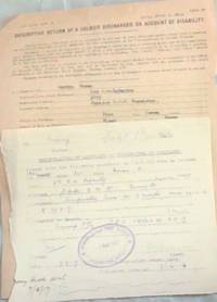image of WORLD WAR I: There are 2 discharge forms - (One Amended Date 1916 and a Certificate of Service, Dated 1928. For Austin Moran