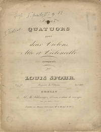 [Op. 82, nos. 1-3]. Trois Quatuors pour deux Violons, Alto et Violoncelle... Oeuv. 82. No. I...[II...3]. Prix 1 2/3 Rthlr. [Parts]