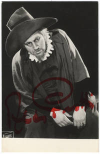 Three-quarter length role portrait photograph of the noted baritone. Signed in full and inscribed
