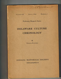 image of Delaware Culture Chronology; Prehistory Research Series, Volume III, Number 1