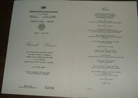 Dinner Menu de Holland America Cruise LIne - 1981