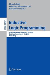 Inductive Logic Programming : 32nd International Conference, ILP 2023, Bari, Italy, November...