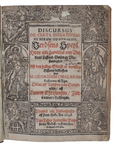 Discursus de certa incertitudine Rerum Humanorum.…