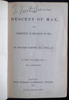 View Image 1 of 3 for The descent of man, and selection in relation to sex. Inventory #6644