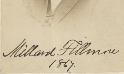 Rare Signed Photograph of Millard Fillmore, from the Famed Signed Photograph Collection of Jerome Shochet