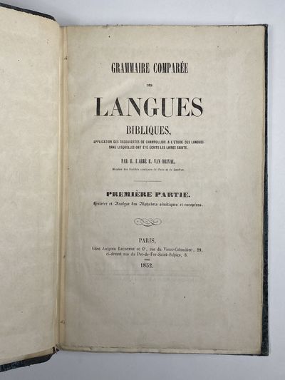 [ANCIENT ALPHABETS]. Grammaire...; (photo 1)