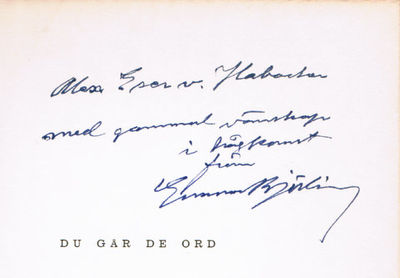 Du går de ord.