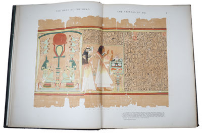 The Book of the Dead. Facsimile of the Papyrus of Ani in the British Museum. Printed by Order of the Trustees. Second Edition. + The Book of the Dead. The Papyrus of Ani in the British Museum. The Egyptian Text with Interlinear Transliteration and Tra... - [THE SPLENDID FACSIMILE OF PAPYRUS ANI] (photo 6)