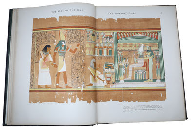The Book of the Dead. Facsimile of the Papyrus of Ani in the British Museum. Printed by Order of the Trustees. Second Edition. + The Book of the Dead. The Papyrus of Ani in the British Museum. The Egyptian Text with Interlinear Transliteration and Tra... - [THE SPLENDID FACSIMILE OF PAPYRUS ANI] (photo 8)