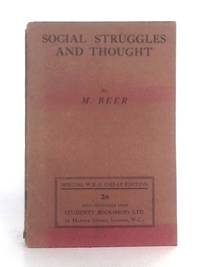 Social Struggles and Thought de M. Beer, H.J. Stenning (trans.) - 1925