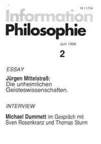 Information Philosophie 2. June 1996.