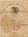 View Image 1 of 2 for 1863 Civil War Discharge of Thomas Fulford, Private, Company B, 64th Regiment of Infantry, Indiana V... Inventory #006939