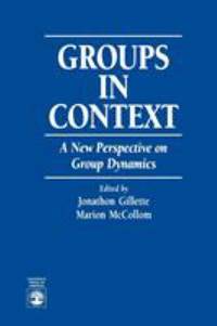 Groups in Context : A New Perspective on Group Dymanics