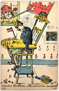 Attention Guillaume" -- French Anti-German Propaganda Postcard