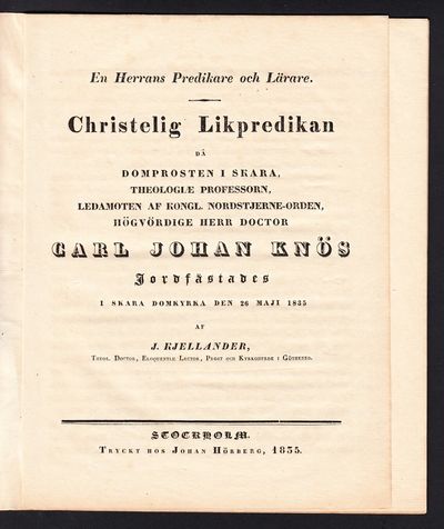 En herrans predikare och lärare. Christelig…