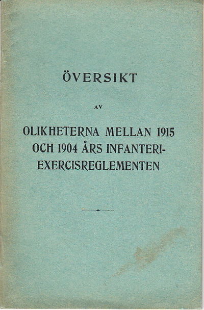 Översikt av olikheterna mellan 1915 och 1904 års…