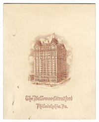 Illustrated Program for Vocal Concert given at the Bellevue-Stratford in Philadelphia