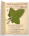 Paper with a Secret" Holiday Card -- "May Prosperity, like Ivy CLING to You thro' many A HAPPY YEAR.