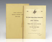 The Johns Hopkins Medical History Club Fiftieth Anniversary Commemoration Program. by Dr. Nicholson J.; Dr. Harry Friedenwald; Dr. Howard A. Kelly et al Eastman - First Edition - 1894 - from Raptis Rare Books (SKU: 115381)