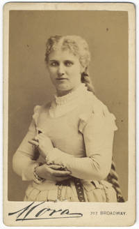 Waist-length carte-de-visite photograph of the noted Swedish soprano as Marguerite in Gounod's Faust