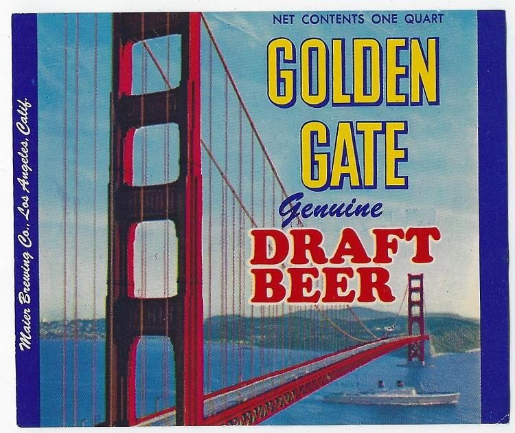 GOLDEN GATE DRAFT BEER LABEL