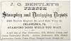 J. O. Bentley's French Stamping and Designing Depots - Stamping Done While you Wait, Philadelphia