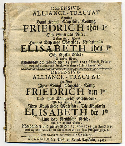 Defensive-alliance-tractat emellan hans kongl.…