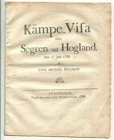 Kämpe-visa öfver segren vid Hogland. Den 17 julii…