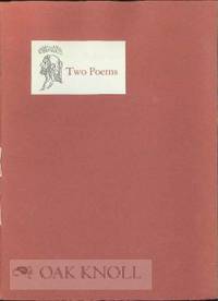 TWO POEMS by Henry Vaughan - 1959 - from Oak Knoll Books/Oak Knoll Press (SKU: 51105)