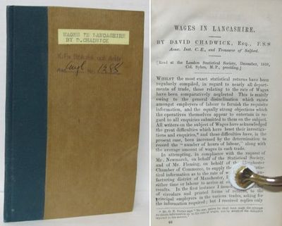 Wages in Lancashire. Read at the London…