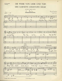 Die Weise von Liebe und Tod des Cornets Christoph Rilke [Piano-vocal score]