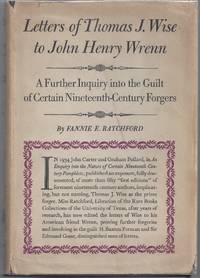 image of Letters of Thomas J. Wise to John Henry Wrenn