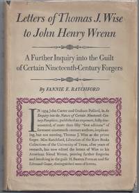 Letters of Thomas J. Wise to John Henry Wrenn