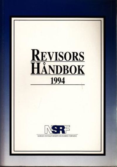 REVISORS HÅNDBOK 1994.