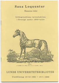Saxa Loquuntur. Stenarna talar. Lithographiens…